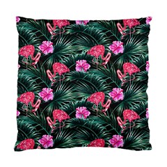 Pink Flamingo Standard Cushion Case (two Sides) by goljakoff