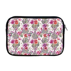 Geometric Flowers Apple Macbook Pro 17  Zipper Case by goljakoff