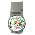 Tropical flamingo Money Clips (Round) 