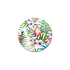 Tropical Flamingo Golf Ball Marker (4 Pack) by goljakoff