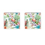 Tropical flamingo Cufflinks (Square)