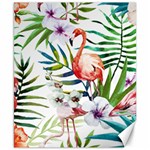 Tropical flamingo Canvas 8  x 10 