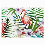 Tropical flamingo Large Glasses Cloth