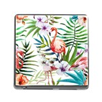 Tropical flamingo Memory Card Reader (Square 5 Slot)