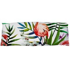 Tropical Flamingo Body Pillow Case (dakimakura) by goljakoff