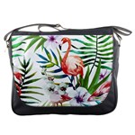 Tropical flamingo Messenger Bag