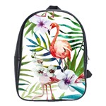 Tropical flamingo School Bag (XL)