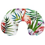 Tropical flamingo Travel Neck Pillow