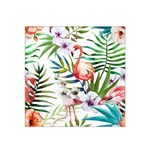 Tropical flamingo Satin Bandana Scarf