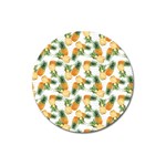 Tropical pineapples Magnet 3  (Round)