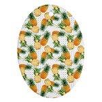 Tropical pineapples Oval Ornament (Two Sides)