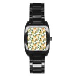 Tropical pineapples Stainless Steel Barrel Watch