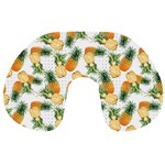 Tropical pineapples Travel Neck Pillow