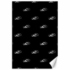 Formula One Black And White Graphic Pattern Canvas 20  X 30  by dflcprintsclothing