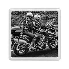 Motorcycle Riders At Highway Memory Card Reader (square) by dflcprintsclothing