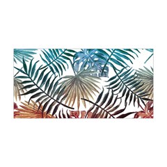 Blue Tropical Leaves Yoga Headband by goljakoff