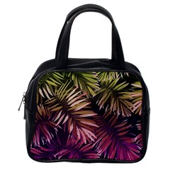 Purple Leaves Classic Handbag (one Side) by goljakoff