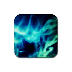 Glow Bomb  Rubber Coaster (square)  by MRNStudios