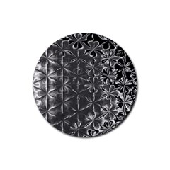 Lunar Eclipse Abstraction Rubber Coaster (round)  by MRNStudios