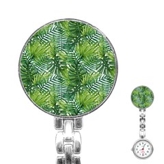 Green Leaves Stainless Steel Nurses Watch by goljakoff