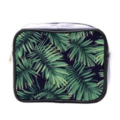 Green Palm Leaves Mini Toiletries Bag (one Side) by goljakoff