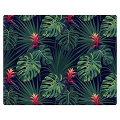 Tropical Flowers Double Sided Flano Blanket (medium)  by goljakoff