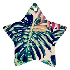 Monstera Leaf Star Ornament (two Sides) by goljakoff