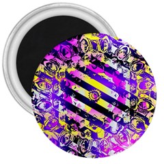Pop Punk Mandala 3  Magnets by MRNStudios