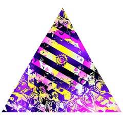 Pop Punk Mandala Wooden Puzzle Triangle by MRNStudios