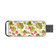 Tropical Flowers Portable Usb Flash (one Side) by goljakoff