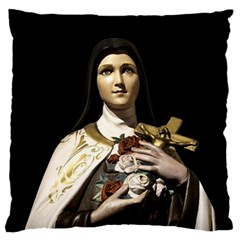 Virgin Mary Sculpture Dark Scene Large Cushion Case (two Sides) by dflcprintsclothing