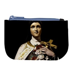 Virgin Mary Sculpture Dark Scene Large Coin Purse by dflcprintsclothing