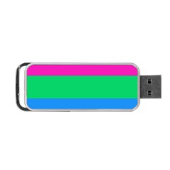 Polysexual Pride Flag Lgbtq Portable Usb Flash (one Side) by lgbtnation