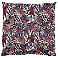 Zebra Chain Pattern Standard Flano Cushion Case (two Sides) by designsbymallika