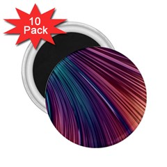 Metallic Rainbow 2 25  Magnets (10 Pack)  by Dazzleway