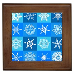 Snowflakes Framed Tile by Sobalvarro