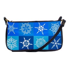 Snowflakes Shoulder Clutch Bag by Sobalvarro