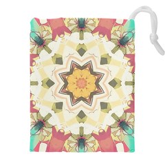 Cute Kaleidoscope Drawstring Pouch (5xl) by Dazzleway