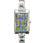 Mosaic Tapestry Rectangle Italian Charm Watch