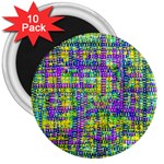 Mosaic Tapestry 3  Magnets (10 pack) 