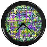 Mosaic Tapestry Wall Clock (Black)