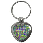 Mosaic Tapestry Key Chain (Heart)