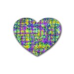 Mosaic Tapestry Rubber Coaster (Heart) 