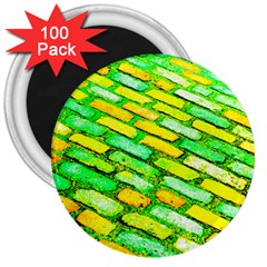 Diagonal Street Cobbles 3  Magnets (100 Pack) by essentialimage