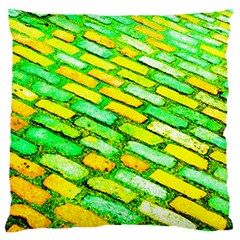 Diagonal Street Cobbles Standard Flano Cushion Case (one Side) by essentialimage
