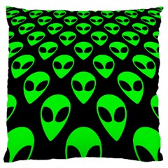 We Are Watching You! Aliens Pattern, Ufo, Faces Standard Flano Cushion Case (two Sides) by Casemiro