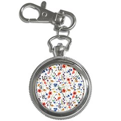 Flowers Pattern Key Chain Watches by goljakoff