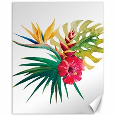 Tropical Flowers Canvas 16  X 20  by goljakoff