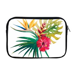 Tropical Flowers Apple Macbook Pro 17  Zipper Case by goljakoff