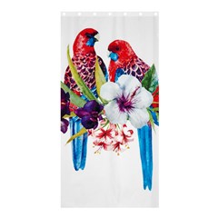 Tropical Parrots Shower Curtain 36  X 72  (stall)  by goljakoff